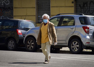 ROME, ITALY- The photos show the streets during the coronavirus quarantine in Rome, Italy on April 13, 2020. In the last 24 hours, 431 new deaths were registered, bringing the number of victims to 19,899, according to the data made public by the Italian Government. The death toll in the last 24 hours is the lowest since March 19.