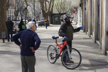 ROME, ITALY- The photos show the streets during the coronavirus quarantine in Rome, Italy on April 13, 2020. In the last 24 hours, 431 new deaths were registered, bringing the number of victims to 19,899, according to the data made public by the Italian Government. The death toll in the last 24 hours is the lowest since March 19.