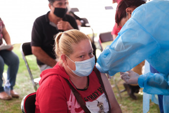 Jalisco, Mexico.- In the photos taken on May 27, 2021, it shows a vaccination center against the coronavirus. Mexico has registered the lowest death figures, which reinforces the argument that the Ministry of Health (SSa) has defended in recent weeks regarding the decrease in confirmed infections and, consequently, deaths caused by the SARS-CoV-2 virus.