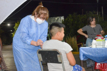 San Juan, Argentina.- En las fotos tomadas el 21 de febrero del 2022, muestra un centro de vacunación contra el coronavirus. El ministerio de Salud de la Nación informó este domingo que, en las últimas 24 horas, se registraron 93 muertes por coronavirus y 4.450 nuevos contagios, la cifra más baja en dos meses. La última vez que se registró un número menor de infectados fue el 19 de diciembre de 2021, con 3.254.