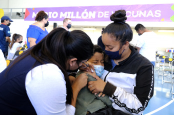 Jalisco, Mexico.- In the photos taken on March 21, 2022, it shows a vaccination center against the coronavirus. The Ministry of Health reported that 20 deaths and 901 new cases of Covid-19 were registered in the country, which represents the lowest number of infections so far this year. Likewise, with these figures, 5 million 634 thousand 829 infections and 322 thousand 92 deaths caused by SARS-CoV-2 were accumulated at the national level.