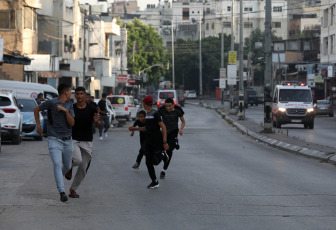 West Bank, Palestine - The photos show caoe in the streets of the northern West Bank city of Nablus during an Israeli offensive on June 3, 2024. Two Palestinians were killed and six others were wounded on Monday during an Israeli military operation in the northern West Bank city of Nablus, the Palestinian Health Ministry said.