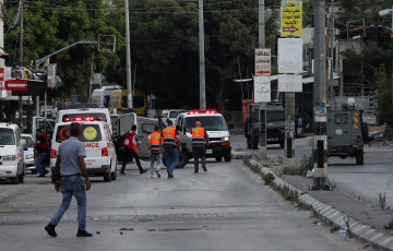 West Bank, Palestine - The photos show caoe in the streets of the northern West Bank city of Nablus during an Israeli offensive on June 3, 2024. Two Palestinians were killed and six others were wounded on Monday during an Israeli military operation in the northern West Bank city of Nablus, the Palestinian Health Ministry said.